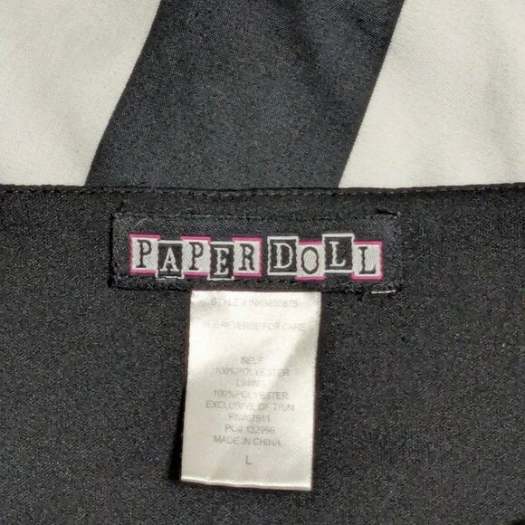 Black Lace Babydoll Dress Vintage Goth Dress - L - Picture 7 of 8